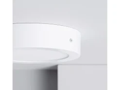 Ledkia Iluminación Exterior-Plafón LED 12W Circular SwitchCCT Seleccionable Ø170 mm Regulación Compatible con Mando RF V2 Seleccionable (Cálido-Neutro-Frío) Blanco