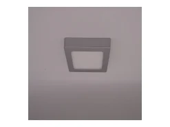 Ledkia Plafón LED 6W Cuadrado Aluminio 105x105 mm Slim CCT Seleccionable Galán SwitchDimm Gris Multicolor