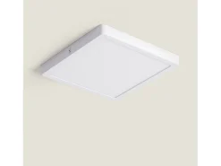 New Ledkia Plafón LED 24W Cuadrado Aluminio 280x280 mm Slim CCT Seleccionable Galán SwitchDimm Blanco Multicolor