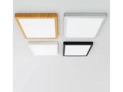 New Ledkia Plafón LED 24W Cuadrado Aluminio 280x280 mm Slim CCT Seleccionable Galán SwitchDimm Blanco Multicolor