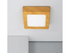 Best Ledkia Plafón LED 6W Cuadrado Aluminio 105x105 mm Slim CCT Seleccionable Galán SwitchDimm Natural Multicolor