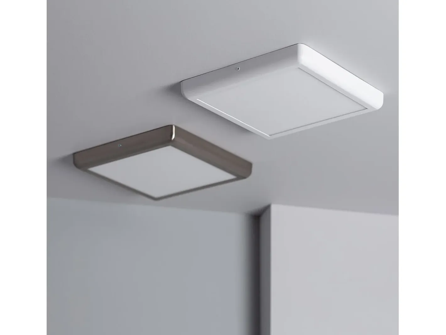 Ledkia Plafón-Plafón LED 24W Cuadrado Metal 300x300 mm Design White 4000K Blanco Neutro Multicolor
