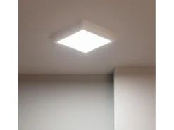 Ledkia Plafón LED 18W Cuadrado Metal 225x225 mm Design White 2900K - 3200K Blanco Cálido Multicolor Discount