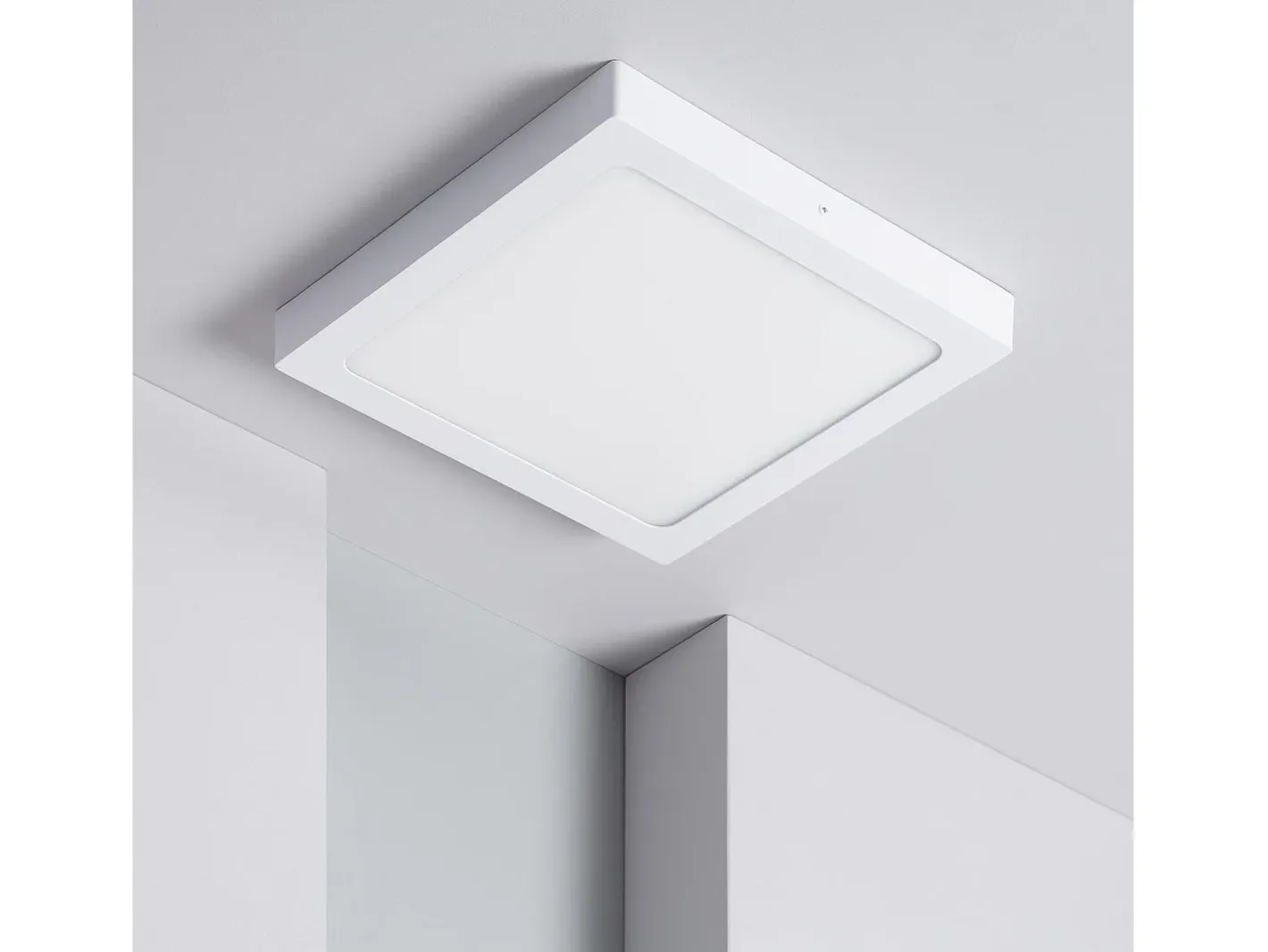 Ledkia Plafón LED 24W Cuadrado 301x301 mm 3000K Blanco Cálido Multicolor Outlet