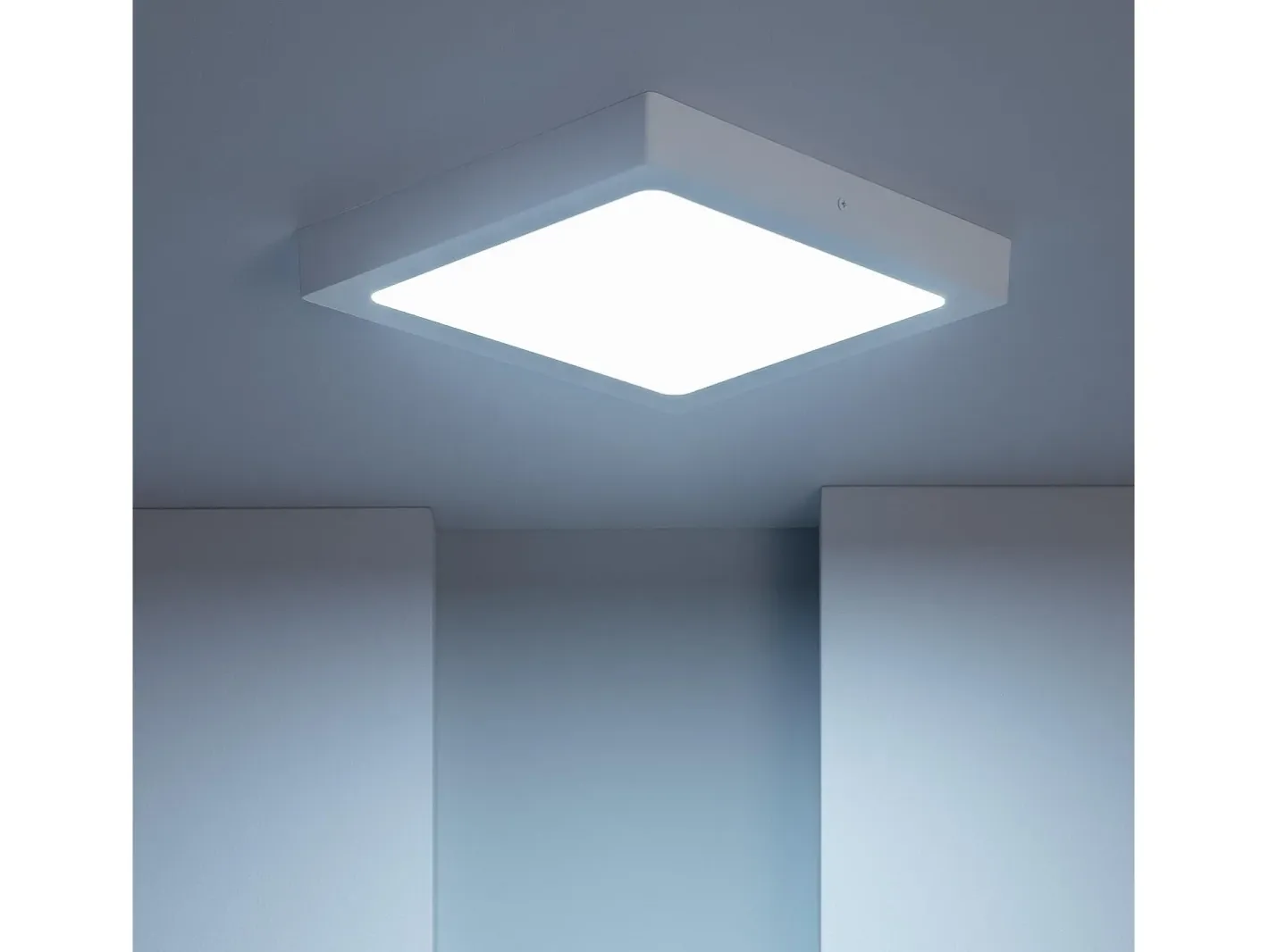 Ledkia Plafón-Plafón LED 24W Cuadrado 301x301 mm 5000K Blanco Frío Multicolor