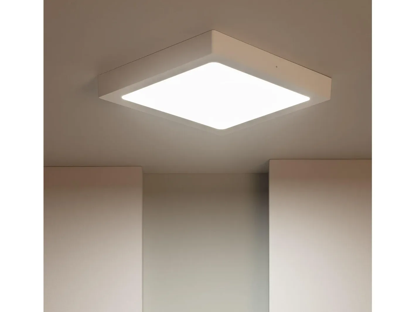 Ledkia Plafón-Plafón LED 24W Cuadrado 301x301 mm 5000K Blanco Frío Multicolor