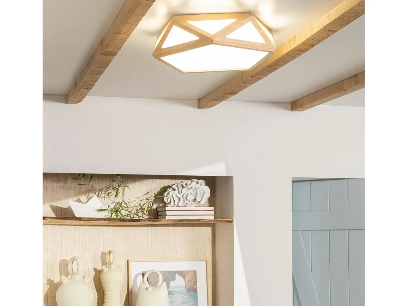 Ledkia Plafón LED 20W Madera CCT Seleccionable Altigen Madera Multicolor