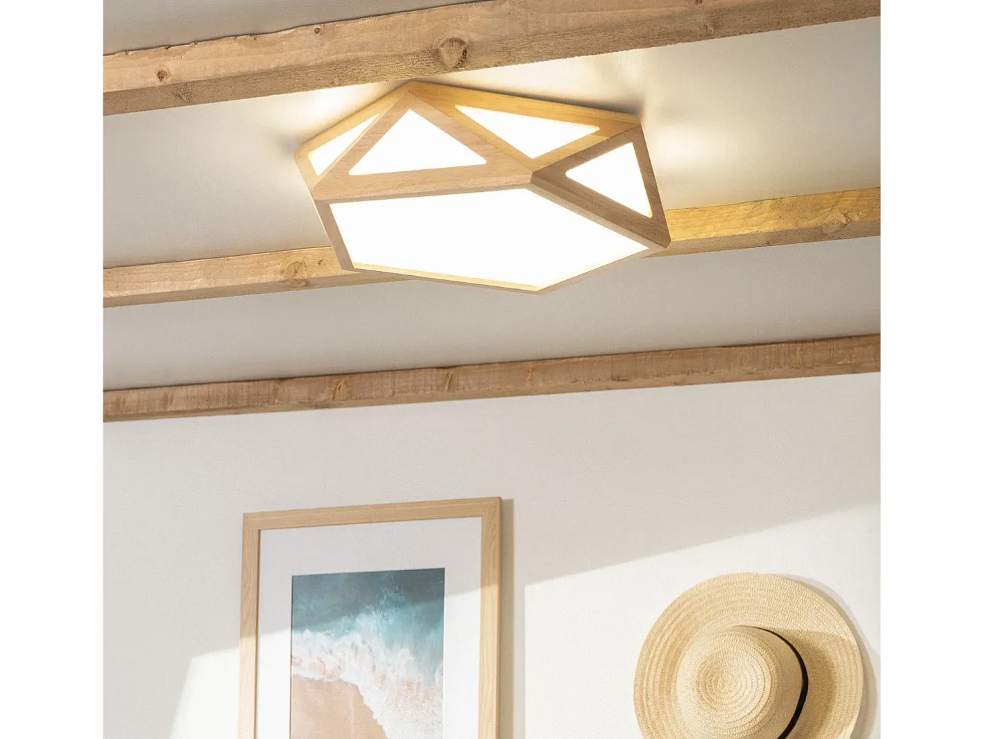 Ledkia Plafón LED 20W Madera CCT Seleccionable Altigen Madera Multicolor