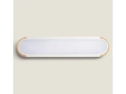 Ledkia Plafón LED 18W Madera y Metal 140x650 mm CCT Seleccionable Dari Lang Blanco Multicolor Outlet