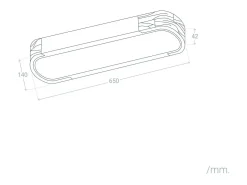 Ledkia Plafón LED 18W Madera y Metal 140x650 mm CCT Seleccionable Dari Lang Blanco Multicolor Outlet