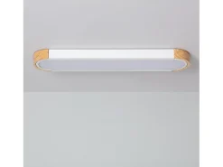 Ledkia Plafón LED 18W Madera y Metal 140x650 mm CCT Seleccionable Dari Lang Blanco Multicolor Outlet