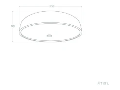 Ledkia Plafón LED 24W Metal Ø350 mm CCT Seleccionable Eyelight Oscuro Gris Outlet