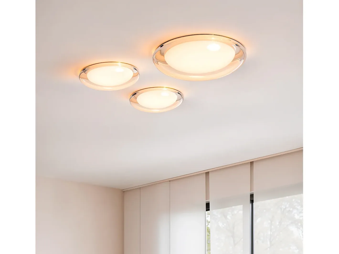 Ledkia Aplique Para Pared-Plafón LED 30W Metal y Metacrilato CCT Seleccionable Camden L Ø600 mm CCT 2700K - 3300K - 4000K Blanco