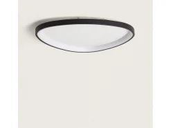 Ledkia Plafón-Plafón LED 30W Ovalado Metal Ø600 mm CCT Seleccionable Owen Dorado Multicolor