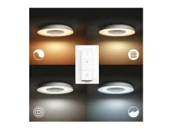 Ledkia Plafón LED 27W White Ambiance Hue Still Gris
