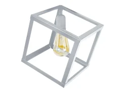 TOSEL Plafón ,metal,Aluminio ,A 32x D30xP30cm Plateado Best