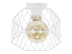 TOSEL Plafón ,metal,-,A17xD20xP20 cm Blanco Sale
