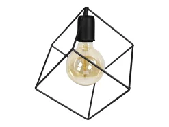 Sale TOSEL Plafón ,metal, ,A27xD25xP25cm Negro