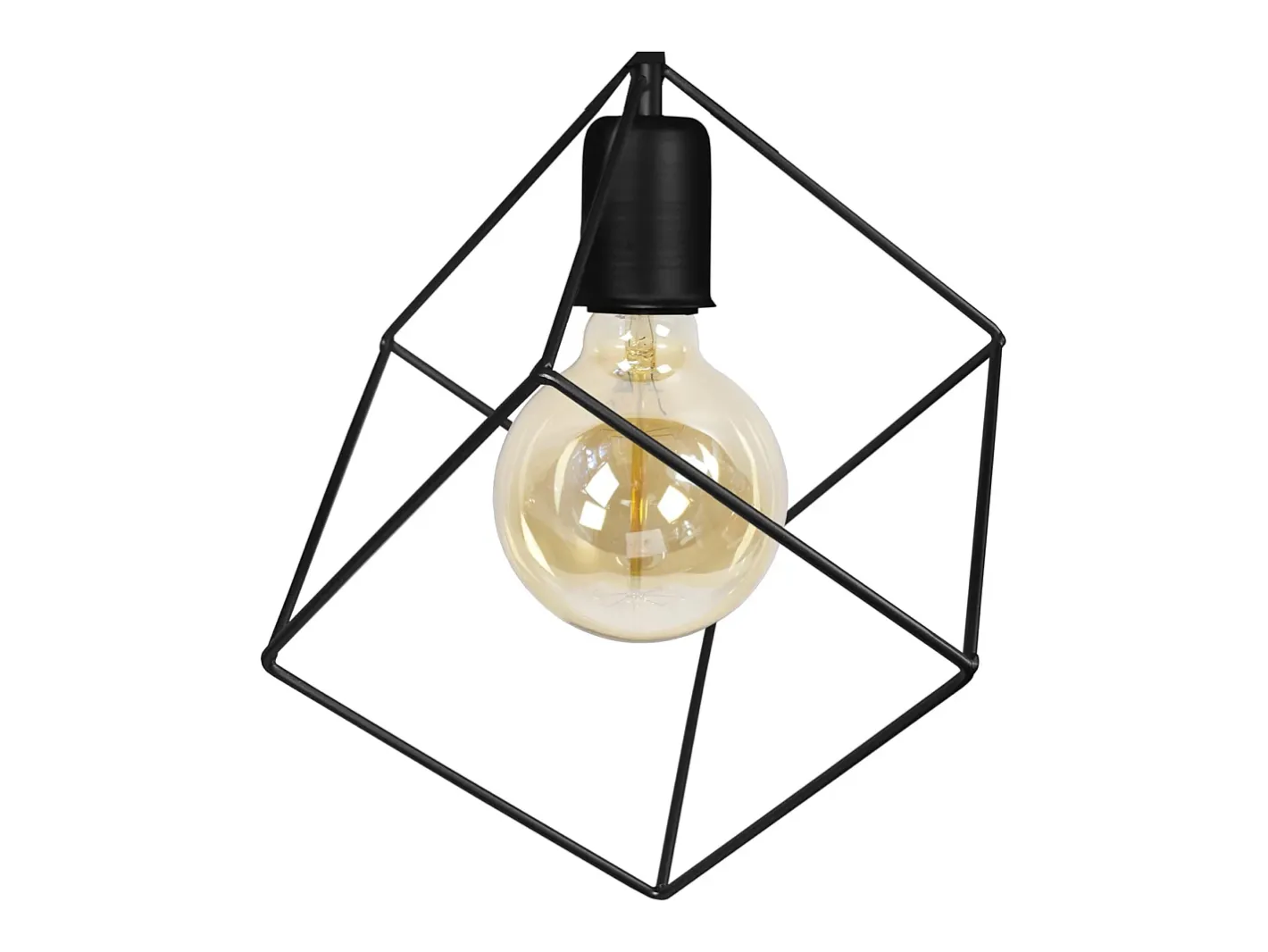 Sale TOSEL Plafón ,metal, ,A27xD25xP25cm Negro