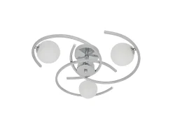 AKUNADECOR Plafon De 3 Luces Modelo Conil Color Cromo Plateado Sale
