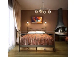 AKUNADECOR Plafón-Plafon De 6 Luces Modelo Varanasi Cromo Plateado