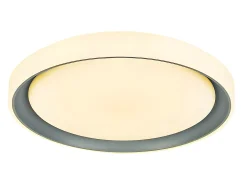 Online AKUNADECOR Plafon De La Serie Luanda 96w Gris Con Control Remoto De Blanco