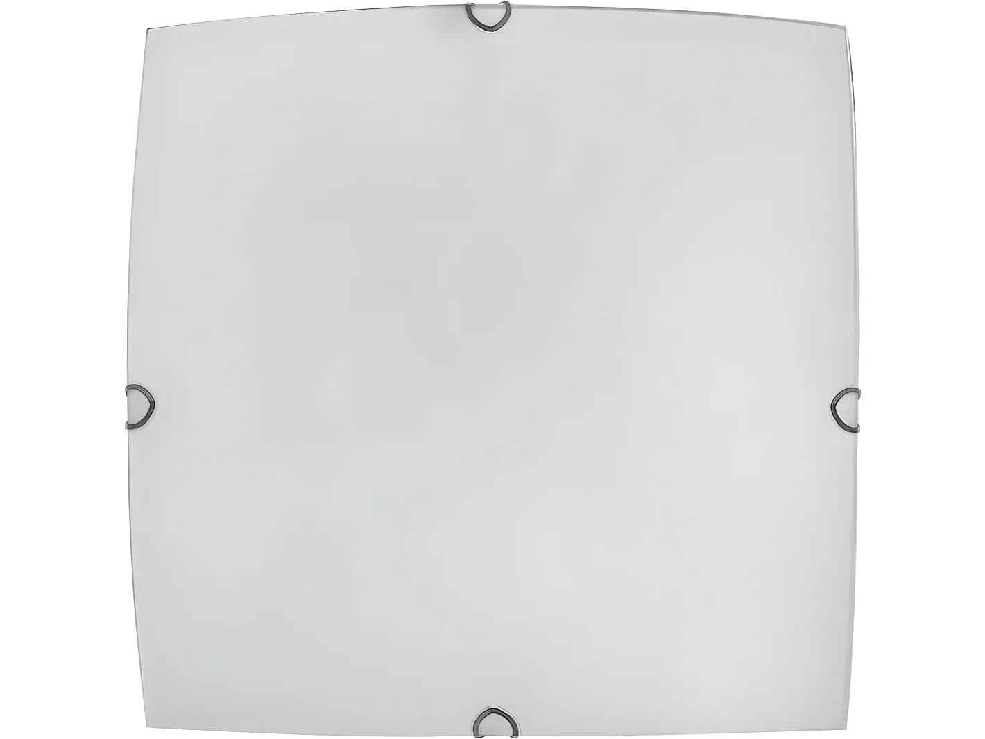 AKUNADECOR Plafón-Plafon Pequeño Cuadrado Ayla 1 Luz, Blanco