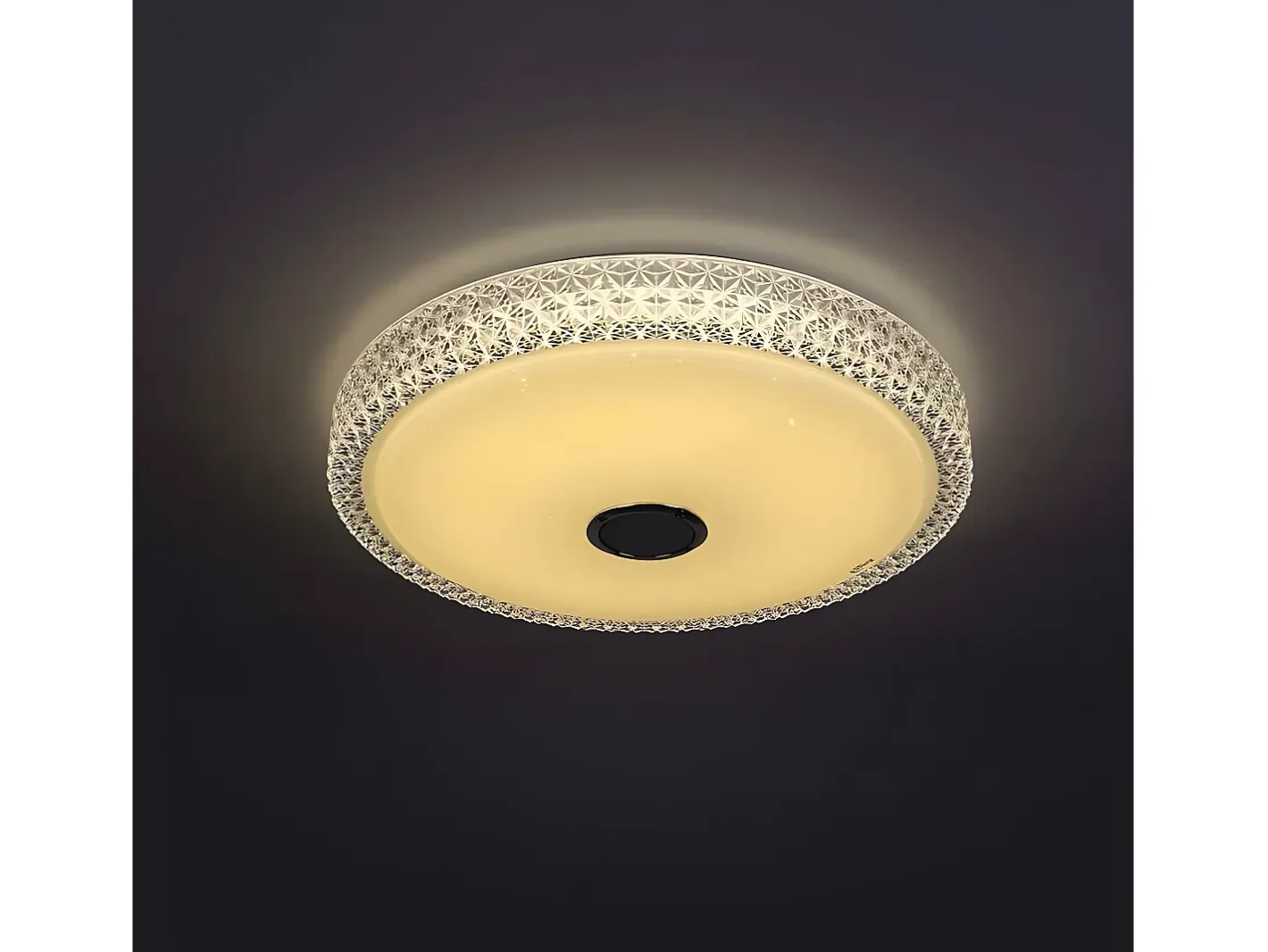 AKUNADECOR Plafón-Plafon Zaid Led 72w Con Rgb, Altavoz Y Buetooth Blanco