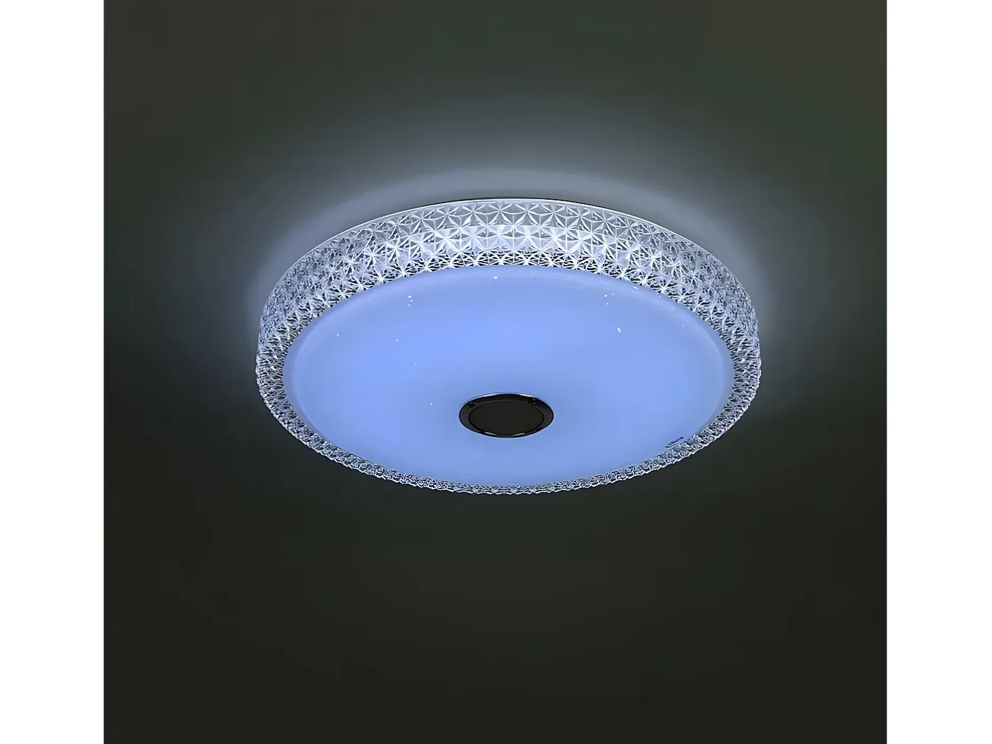 AKUNADECOR Plafón-Plafon Zaid Led 72w Con Rgb, Altavoz Y Buetooth Blanco