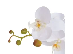 Best Planta artificial con maceta Orquídea 75 cm Blanca Blanco