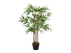 Best Planta artificial de bambú Twiggy con macetero 90 cm ES605203 Verde