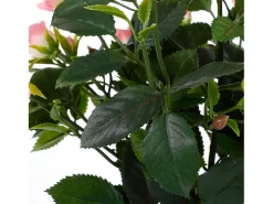 Hot Mobilibrico Planta artificial de Poliéster y terracota - H33 x Ø25 - - ROSEBUSH Rosa
