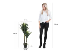 Discount Mobilibrico Planta artificial de Polipropileno - Ø70 x 120 - - YUCCA Verde