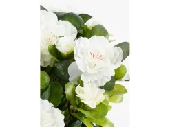 Mobilibrico Planta artificial de Poliéster y terracota - 27 x Ø20 - - AZALEA Blanco