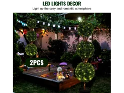 Sale Planta Artificial, SucceBuy Árbol Topiario Artificial de 120 cm, Planta Decorativa con Hojas Reemplazables Verde