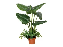 Planta artificial taro 100 cm 100 CM Verde Discount