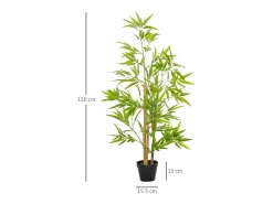 Sale Planta de bambú artificial de 120 cm con maceta decorativa (15,5 x 15,5 x 120 cm) Verde