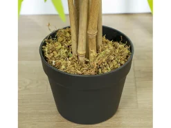 Planta de bambú artificial, 150 cm, con musgo artificial, plástico, (17x17x150 cm) Verde Hot