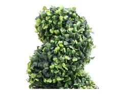 Planta Artificial-Planta de boj artificial en espiral con maceta de 59 cm Verde