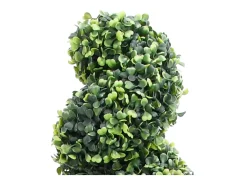 Planta de boj artificial en espiral con maceta de 89 cm Verde Sale