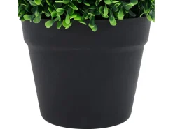 Plantas artificiales de boj (2 unidades, con macetas, bola , 37 cm) Verde Discount
