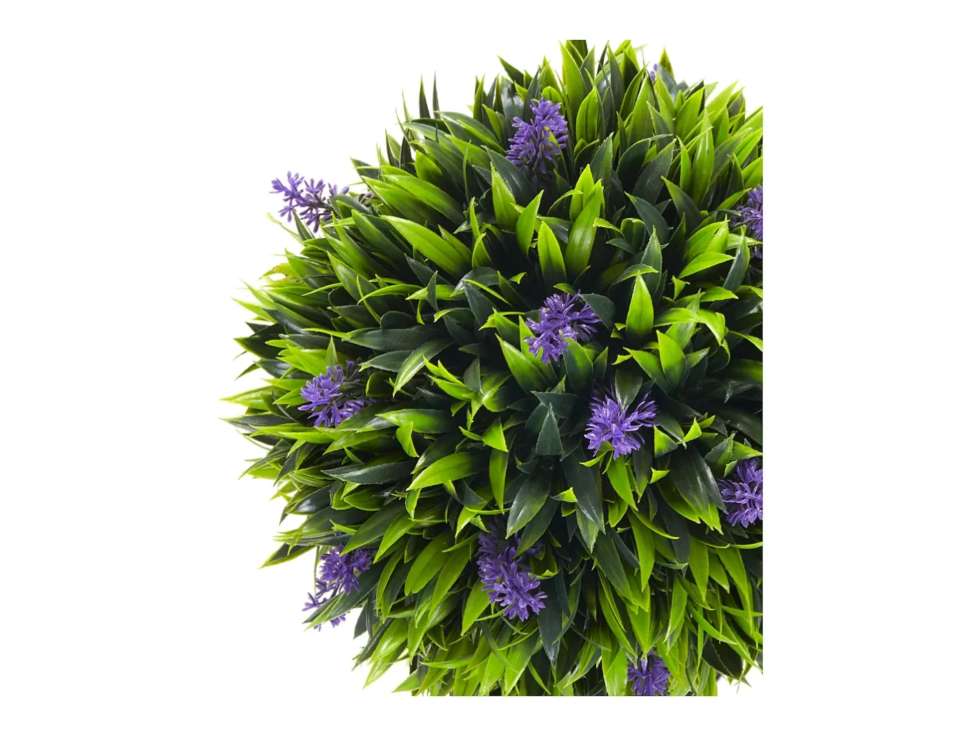 Planta Artificial-Plantas artificiales de lavanda, 2 piezas, con maceta y musgo artificial, 60 cm, (24 x 24 x 60 cm) Verde