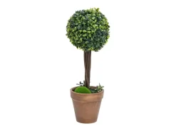 Sale Plantas de boj artificial 2 uds forma bola maceta 41 cm ES736350 Verde