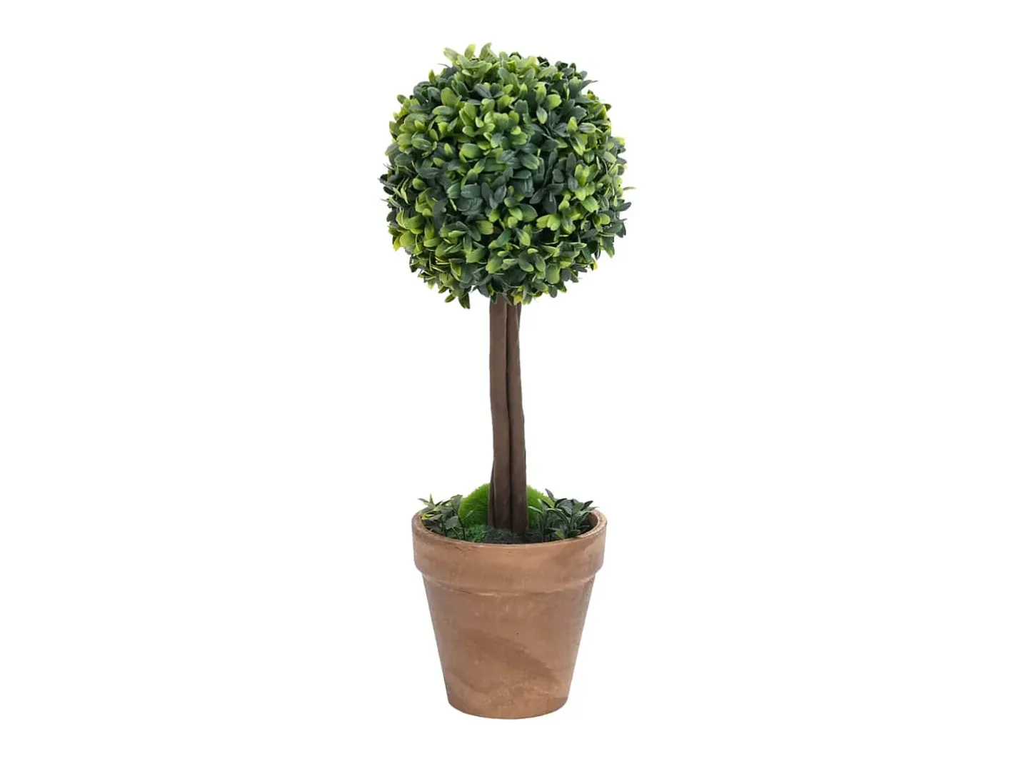 Sale Plantas de boj artificial 2 uds forma bola maceta 41 cm ES736350 Verde
