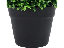 Plantas de boj artificial 2 uds forma bola maceta 32 cm ES198394 Verde Best