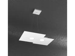 New Plate Sospensione 2 Luci Bianco Blanco
