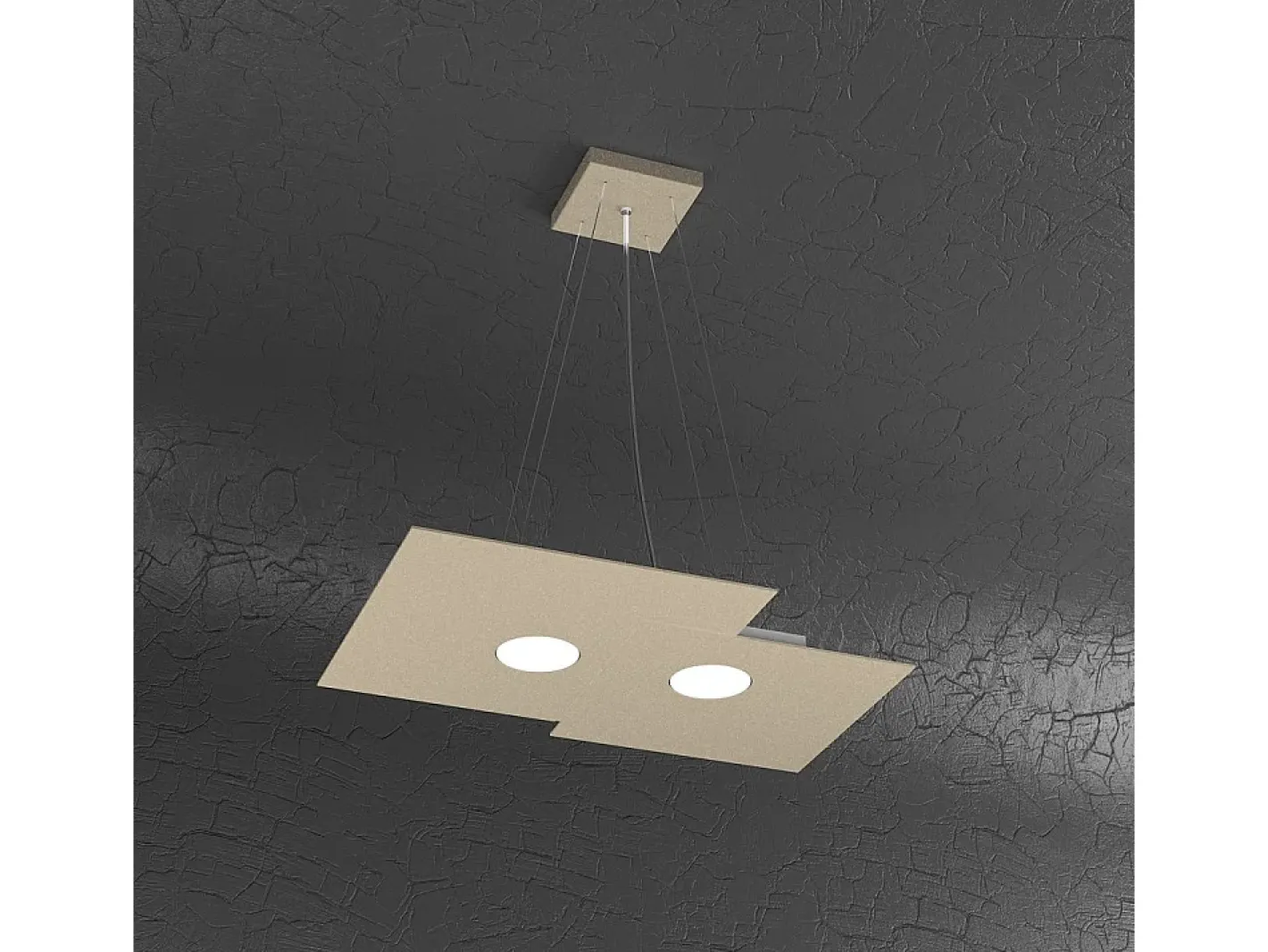 Best Plate Sospensione 2 Luci Sabbia Marru00f3n