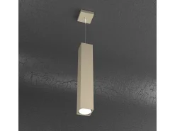 Discount Plate Sospensione Tubo H.50 1 Luce Sabbia Marru00f3n