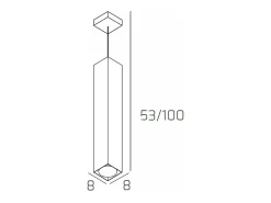 Discount Plate Sospensione Tubo H.50 1 Luce Sabbia Marru00f3n