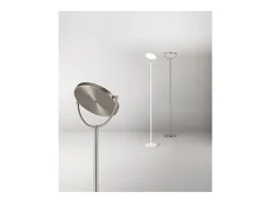 Hot Platón - Lámpara de pie LED regulable de 30 W, 3000 K, 2968 lm, 190 cm de alto, interruptor de pedal de encendido/apagado - Perenz - Blanco